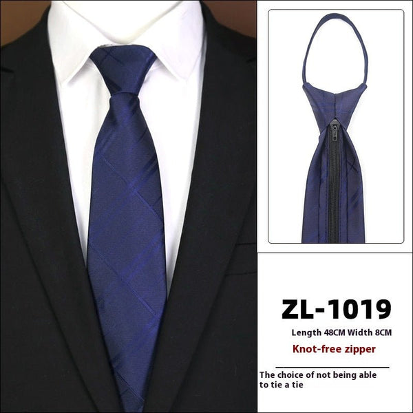 Men's Formal Wear Business Zipper Tie - free - Yahko Merchandise