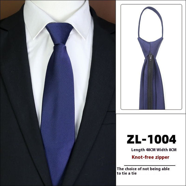 Men's Formal Wear Business Zipper Tie - free - Yahko Merchandise