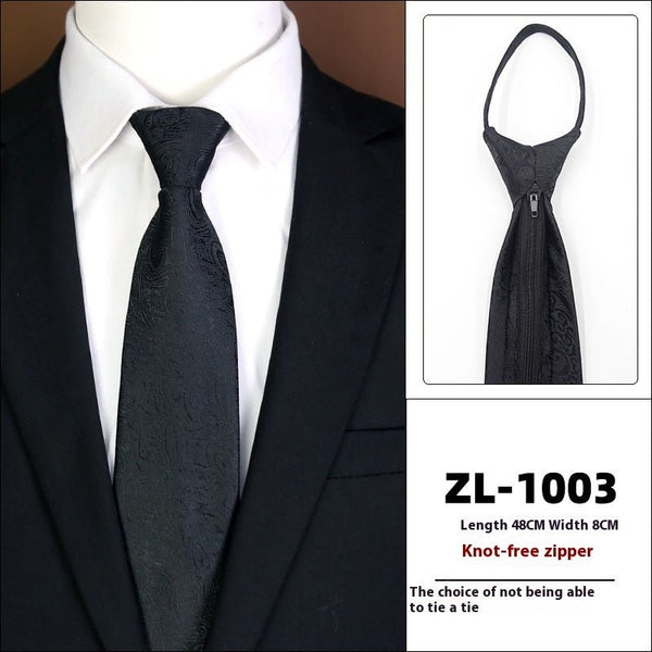 Men's Formal Wear Business Zipper Tie - free - Yahko Merchandise