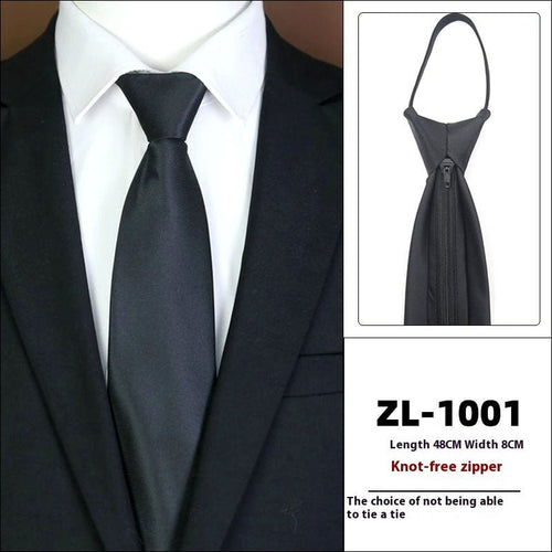 Men's Formal Wear Business Zipper Tie - free - Yahko Merchandise