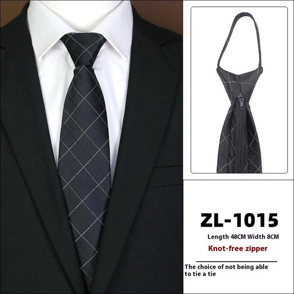 Men's Formal Wear Business Zipper Tie - free - Yahko Merchandise