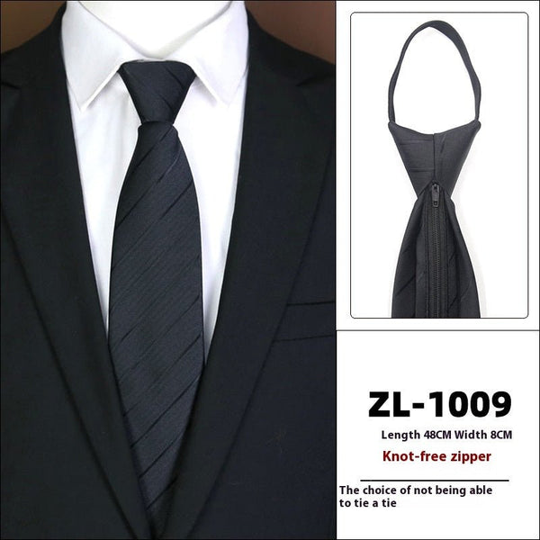 Men's Formal Wear Business Zipper Tie - free - Yahko Merchandise