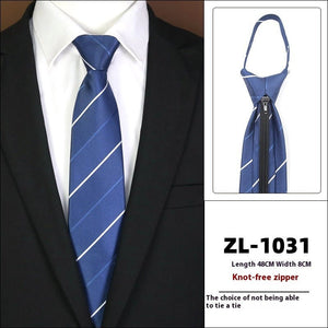 Men's Formal Wear Business Zipper Tie - free - Yahko Merchandise