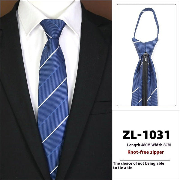 Men's Formal Wear Business Zipper Tie - free - Yahko Merchandise