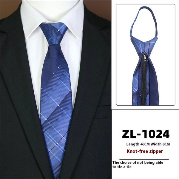 Men's Formal Wear Business Zipper Tie - free - Yahko Merchandise