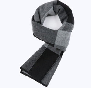 Men's scarf wool plaid scarf scarf winter scarf processing wholesale gift ladies knitting stitching - Yahko Merchandise