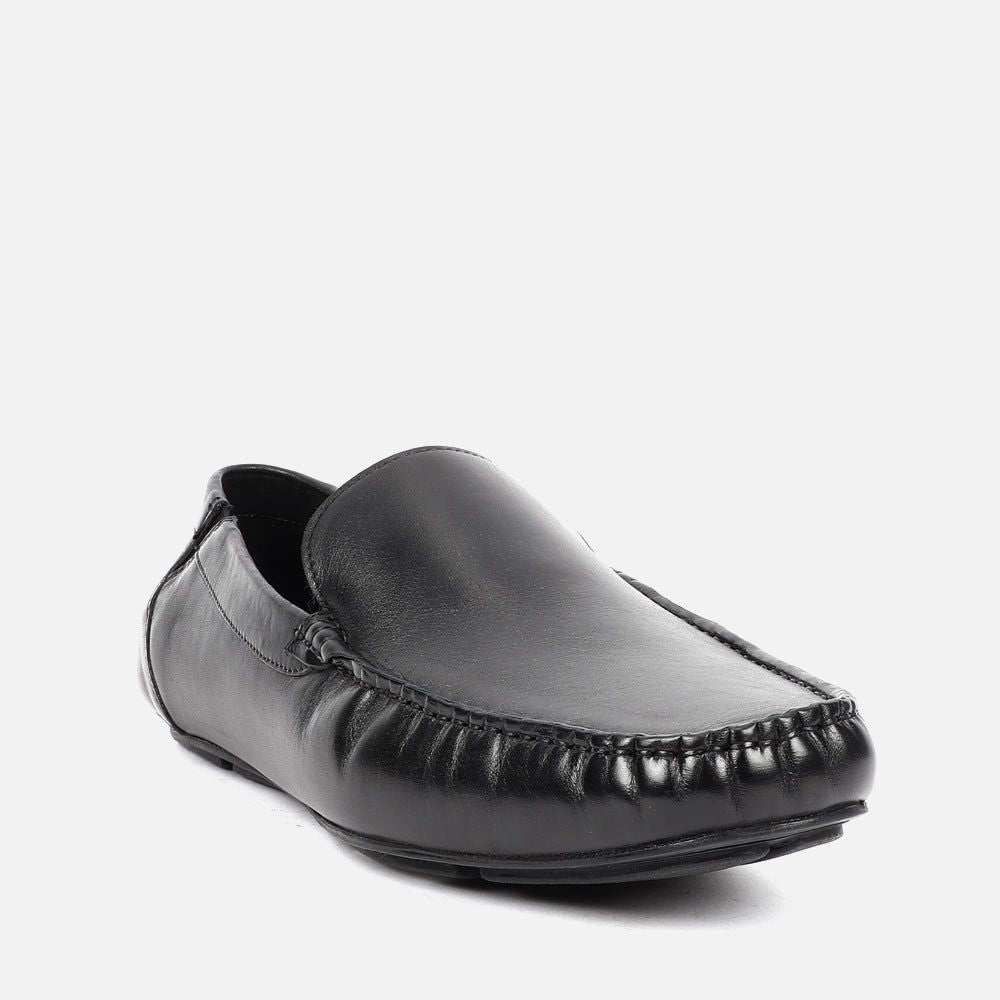 Mens Simple Formal Loafer Shoes (Size - 9) (Color - BLACK) - Yahko Merchandise