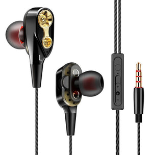 Metal In - ear Wire - controlled Music Small Headphones - Yahko Merchandise