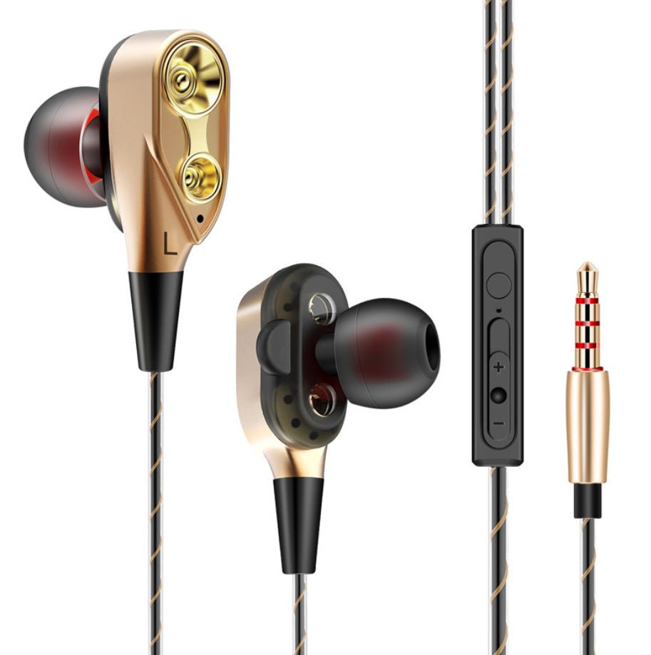 Metal In - ear Wire - controlled Music Small Headphones - Yahko Merchandise