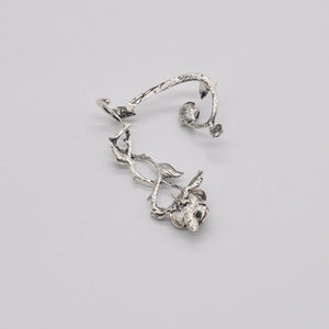 Metal Rose Earrings With Wrapped Ears - Yahko Merchandise