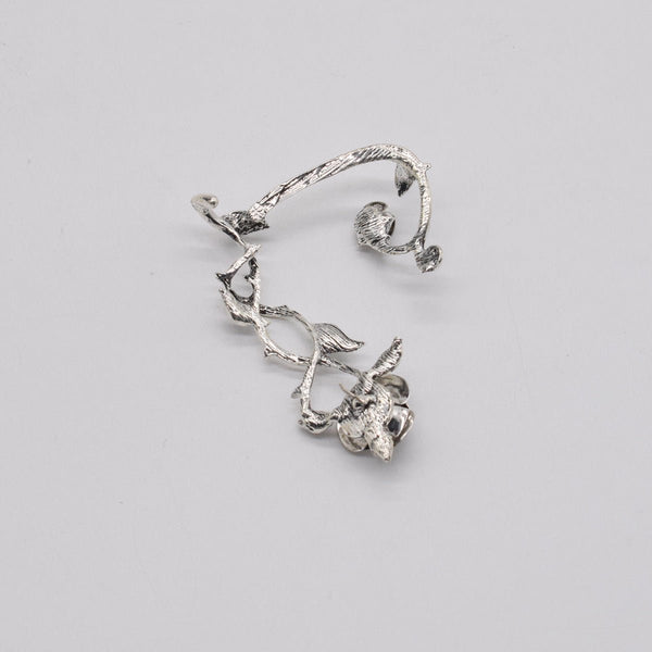 Metal Rose Earrings With Wrapped Ears - Yahko Merchandise