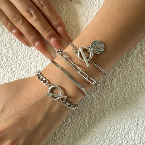 Metal Wind Hollow Chain Bracelet Snake Bone Metal Bracelet - Yahko Merchandise