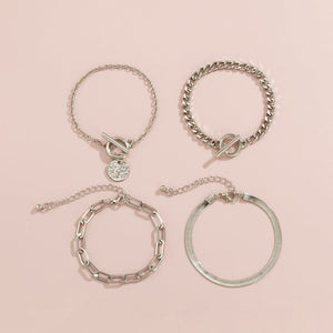 Metal Wind Hollow Chain Bracelet Snake Bone Metal Bracelet - Yahko Merchandise