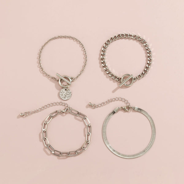 Metal Wind Hollow Chain Bracelet Snake Bone Metal Bracelet - Yahko Merchandise