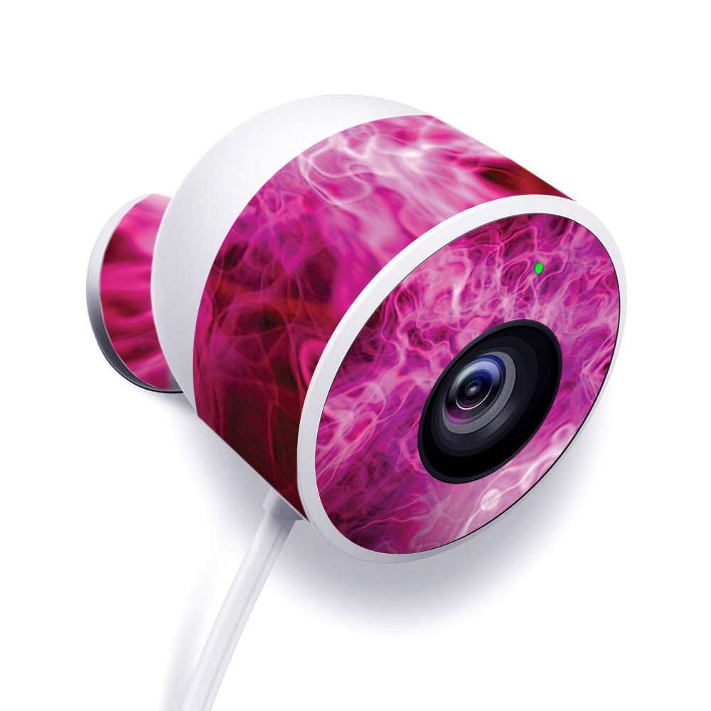 MightySkins NECAOUT - Red Mystic Flames Skin for Nest Cam Outdoor Securi - Yahko Merchandise