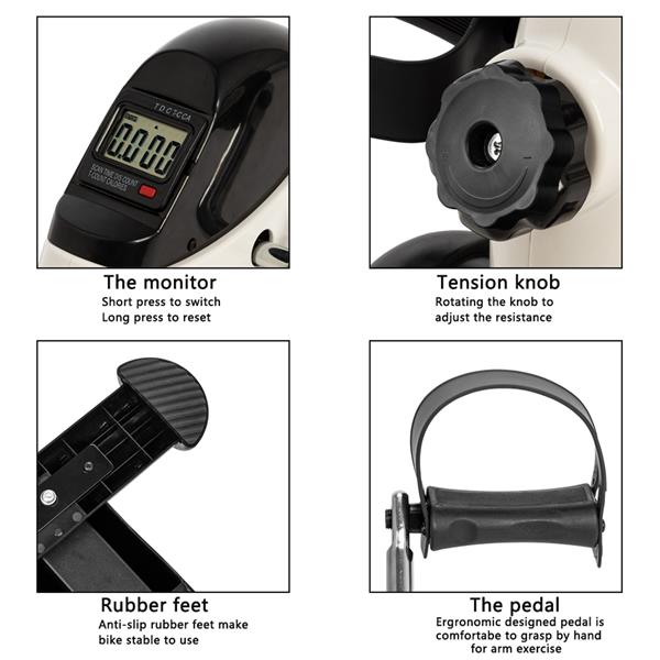 Mini Exercise Bike Portable Home Use Hands and Feet Trainer - Yahko Merchandise