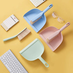 Mini Plastic Dustpan and Brush Set for Home Use - Yahko Merchandise