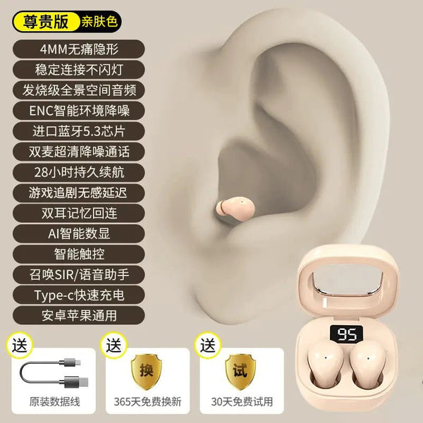 Mini Pro4SS Invisible True Wireless Bluetooth Earbuds - Yahko Merchandise
