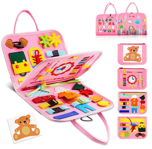Montessori Toddler Busy Board,Autism Sensory Toys Educational Activity - Yahko Merchandise