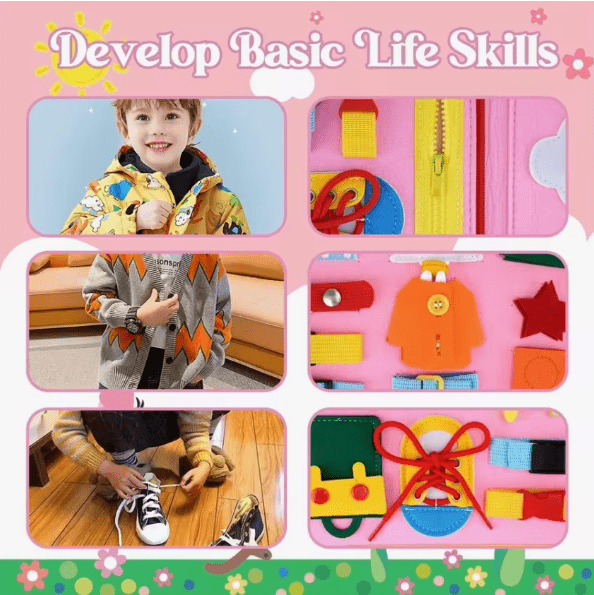 Montessori Toddler Busy Board,Autism Sensory Toys Educational Activity - Yahko Merchandise