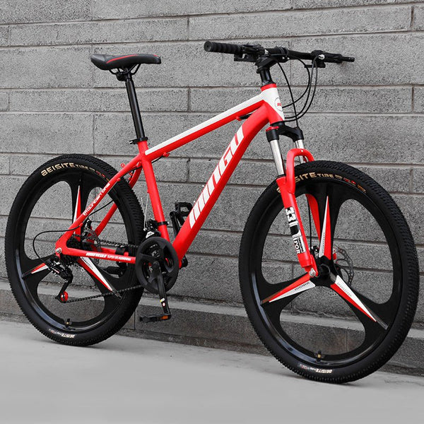 Mountain Bike Bicycle 24 26 Inch Disc Brake Shock Absorption Bicycle Men's And Women's Variable Speed Bicycle - Yahko Merchandise