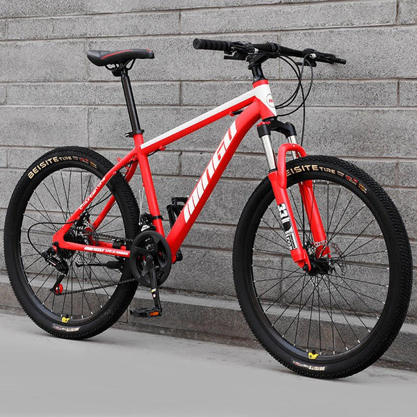 Mountain Bike Bicycle 24 26 Inch Disc Brake Shock Absorption Bicycle Men's And Women's Variable Speed Bicycle - Yahko Merchandise