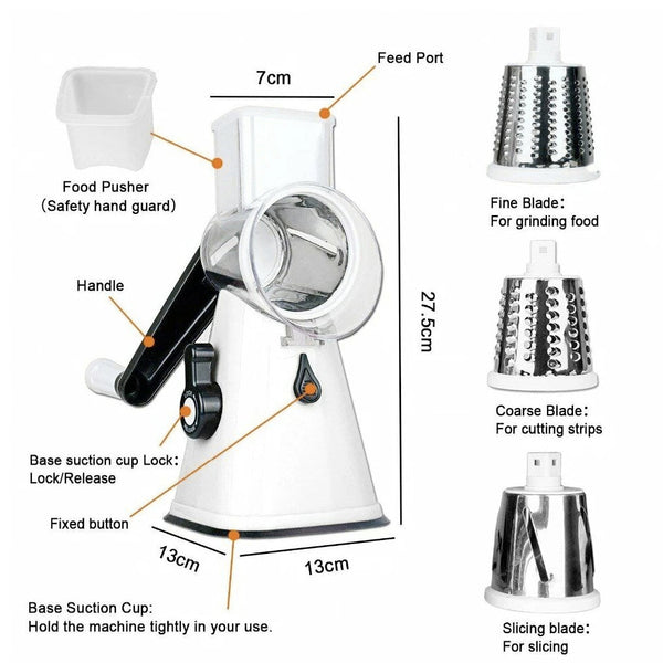 Multi - functional Stainless Steel Kitchen Slicer Grater Kit - Yahko Merchandise