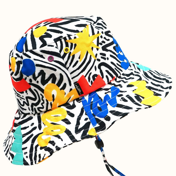 Multicolour Wide Bucket Hat - Yahko Merchandise