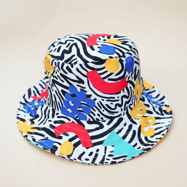 Multicolour Wide Bucket Hat - Yahko Merchandise