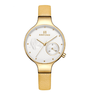 Multifunctional Quartz Leather Band Watch For Women - Yahko Merchandise