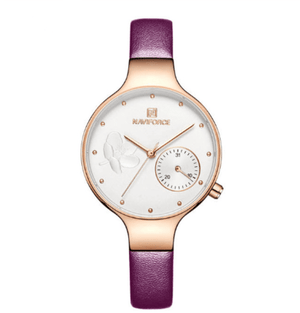 Multifunctional Quartz Leather Band Watch For Women - Yahko Merchandise
