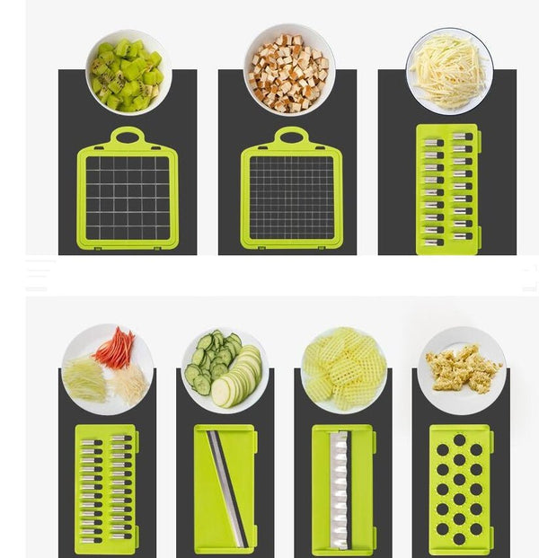 Multifunctional Vegetable Cutter Home Kitchen Slicing And Dicing Fruit Artifact - Yahko Merchandise