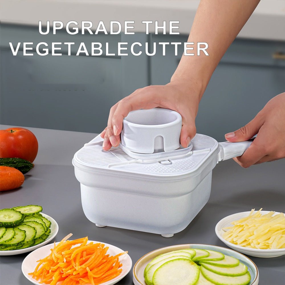 Multifunctional Vegetable Cutter Storage And Drainage Basket - Yahko Merchandise