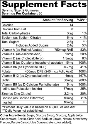 MULTIVITAMIN BEAR GUMMIES, 60 GUMMIES - Yahko Merchandise