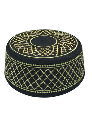 Muslim Hats Cotton Embroidery Islamic Men Prayer Arab Clothing Caps - Yahko Merchandise