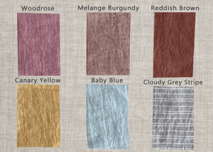 Natural linen napkins, short finish - Yahko Merchandise
