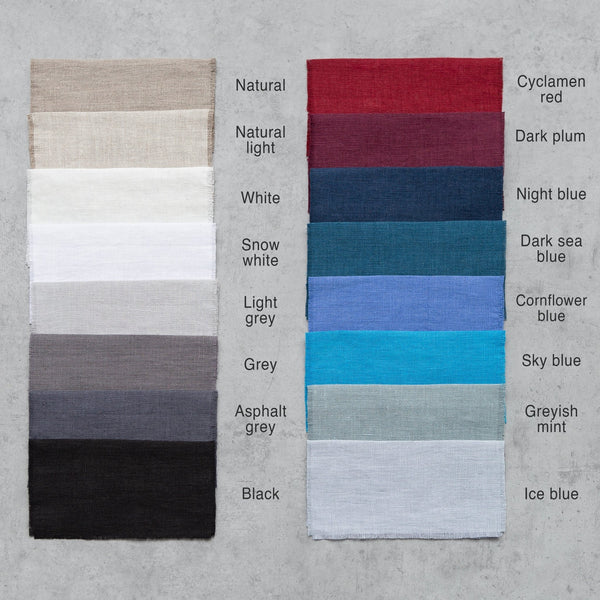 Natural linen napkins, short finish - Yahko Merchandise