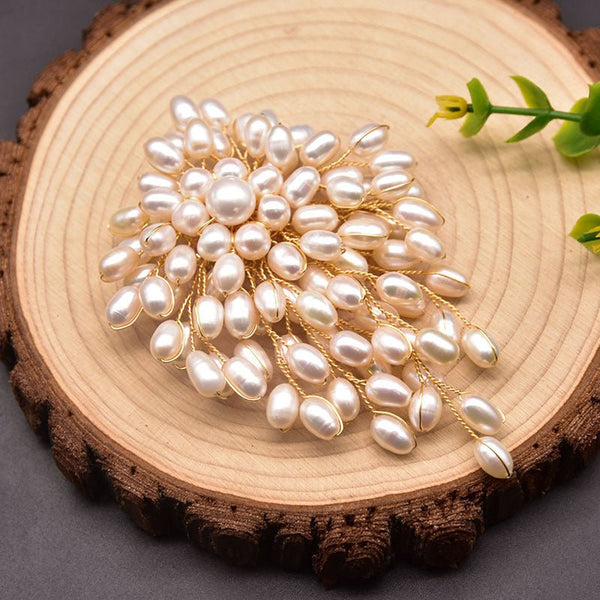 Natural Pearl Brooch Female European And American Retro Pure Hand - woven Pearl Brooch - Yahko Merchandise
