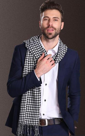 New Europe Fashion Shawl Scarves Men Winter Warm Tartan - Yahko Merchandise