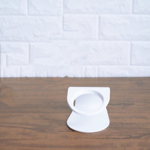 New Inclined Food Cat Ear Oblique Mouth Transparent Single Pet Bowl - Yahko Merchandise