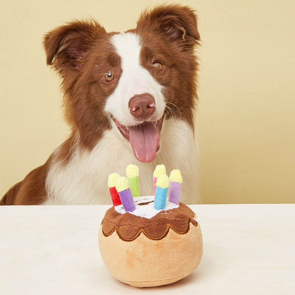New Product Pet Plush Toy Pet Birthday Candle Cake - Yahko Merchandise