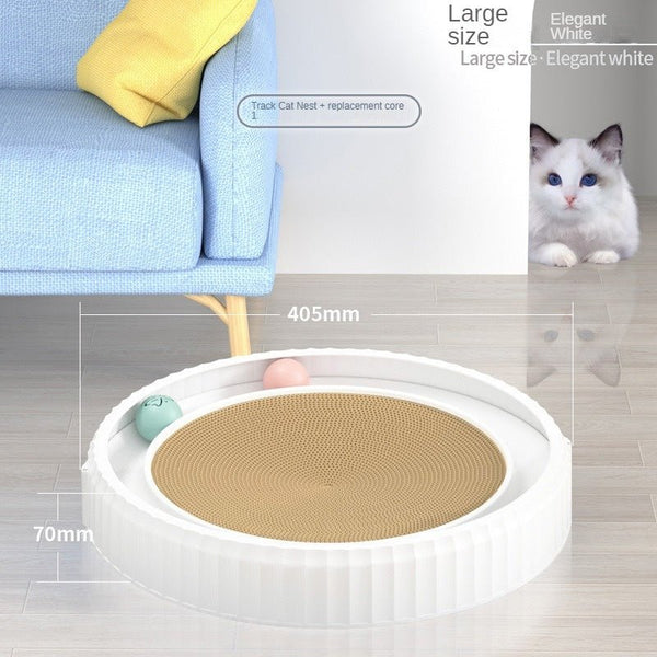 NEW Round Cat Scratching Board Wear - resistant Anti - scratch Claw Grinder Furniture Protector Pet Products - Yahko Merchandise