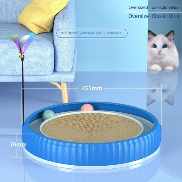 NEW Round Cat Scratching Board Wear - resistant Anti - scratch Claw Grinder Furniture Protector Pet Products - Yahko Merchandise
