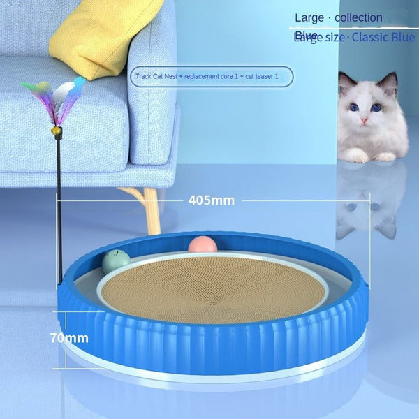 NEW Round Cat Scratching Board Wear - resistant Anti - scratch Claw Grinder Furniture Protector Pet Products - Yahko Merchandise