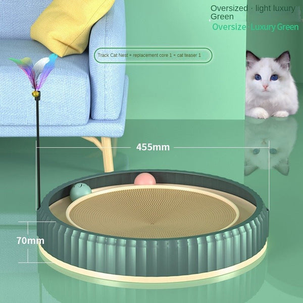 NEW Round Cat Scratching Board Wear - resistant Anti - scratch Claw Grinder Furniture Protector Pet Products - Yahko Merchandise