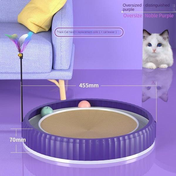NEW Round Cat Scratching Board Wear - resistant Anti - scratch Claw Grinder Furniture Protector Pet Products - Yahko Merchandise