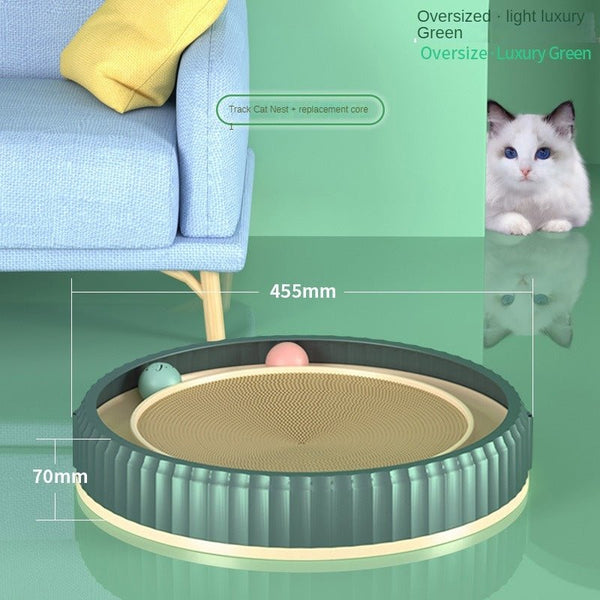 NEW Round Cat Scratching Board Wear - resistant Anti - scratch Claw Grinder Furniture Protector Pet Products - Yahko Merchandise