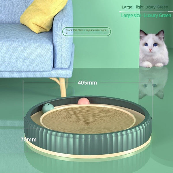 NEW Round Cat Scratching Board Wear - resistant Anti - scratch Claw Grinder Furniture Protector Pet Products - Yahko Merchandise