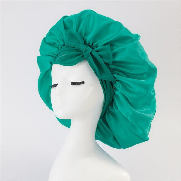 New Silk Bonnet For Sleeping Women Satin Bonnet Hair Bonnet Night Sleep Cap Scarf Wrap For Curly Hair With Tie Band For Curly Hair - Yahko Merchandise