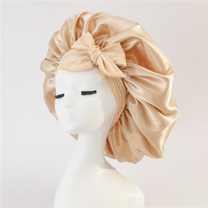 New Silk Bonnet For Sleeping Women Satin Bonnet Hair Bonnet Night Sleep Cap Scarf Wrap For Curly Hair With Tie Band For Curly Hair - Yahko Merchandise